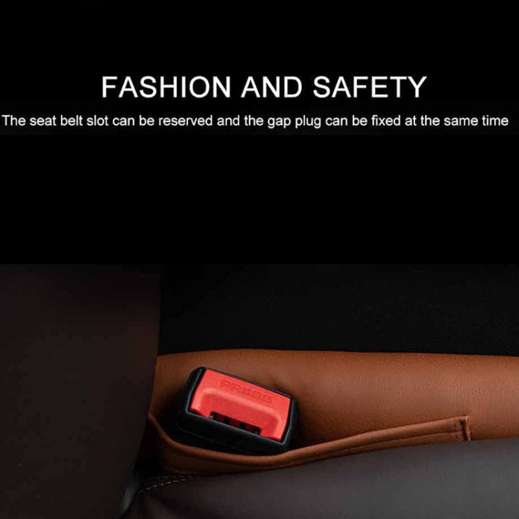 Car Seat Gap Leak-Proof Plugs Debris Storage Bag, Color: Black Red Principal Driver