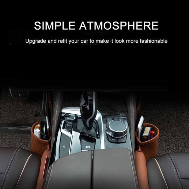 Car Seat Gap Leak-Proof Plugs Debris Storage Bag, Color: Black Red Principal Driver