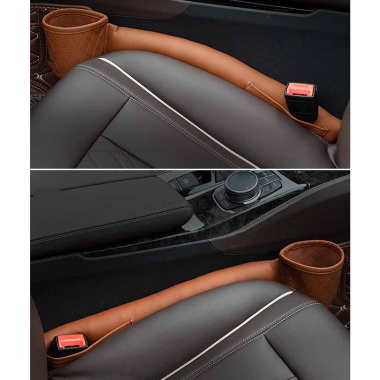 Car Seat Gap Leak-Proof Plugs Debris Storage Bag, Color: Dark Brown Principal Driver - Stowing Tidying by PMC TechLife | Online Shopping South Africa | PMC TechLife | Buy Now Pay Later Mobicred