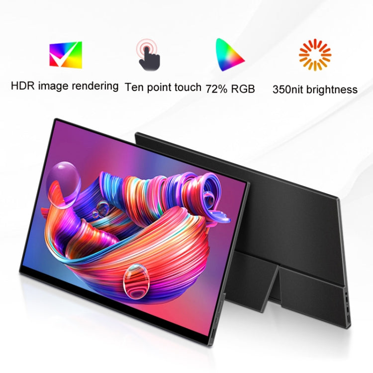 13.3 inch Touch Version 4K Portable External Extended Screen Display For Switch/PS5/Mobile Phone/Computer(US Plug) - LCD Monitors by PMc TechLife | Online Shopping South Africa | PMc TechLife | Buy Now Pay Later Mobicred