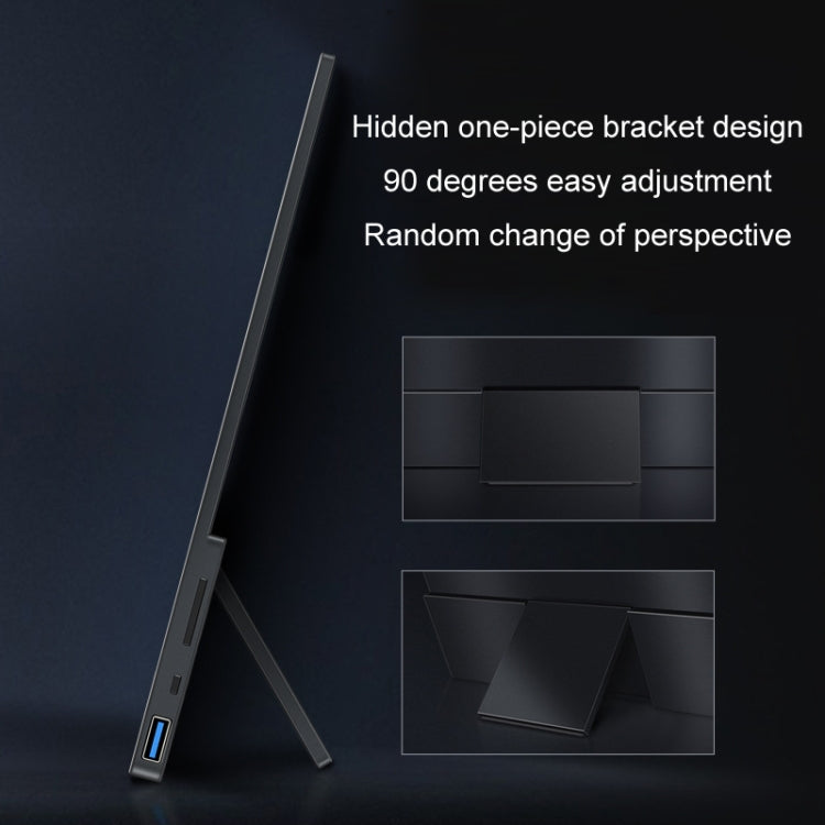 13.3 inch Touch Version 4K Portable External Extended Screen Display For Switch/PS5/Mobile Phone/Computer(US Plug) - LCD Monitors by PMC Jewellery | Online Shopping South Africa | PMC Jewellery | Buy Now Pay Later Mobicred