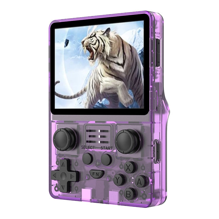 POWKIDDY RGB20S 3.5-Inch IPS Screen Retro Open Source Handheld Game Console 16GB Without Game(Purple)