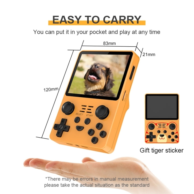 POWKIDDY RGB20S 3.5-Inch IPS Screen Retro Open Source Handheld Game Console 16GB+64GB 15,000 Games(Black)