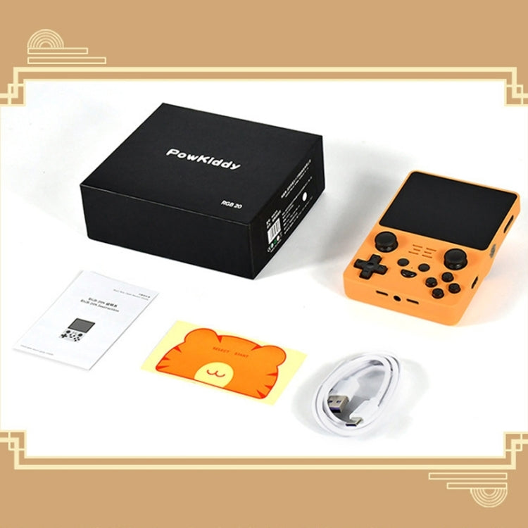 POWKIDDY RGB20S 3.5-Inch IPS Screen Retro Open Source Handheld Game Console 16GB+64GB 15,000 Games(Black) - Pocket Console by PMC Jewellery | Online Shopping South Africa | PMC Jewellery | Buy Now Pay Later Mobicred