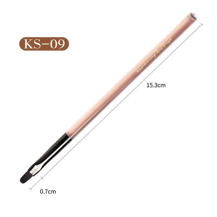 Acrylic Tea Color Pen Brush Beauty Nail Pen Color Painting Drawing Pen Light Therapy Pen(KS09)