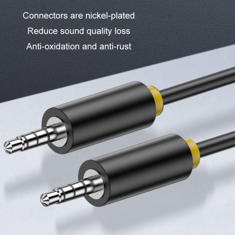 1m JINGHUA 3.5mm Cable Audio Conversion Microphone Two-way Transcriber - Audio Adapter by JINGHUA | Online Shopping South Africa | PMC Jewellery | Buy Now Pay Later Mobicred