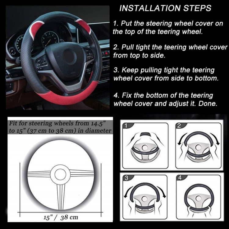 38cm Cute Rabbit Women Cartoon Car Steering Wheel Cover, Color: Round Black Boffee