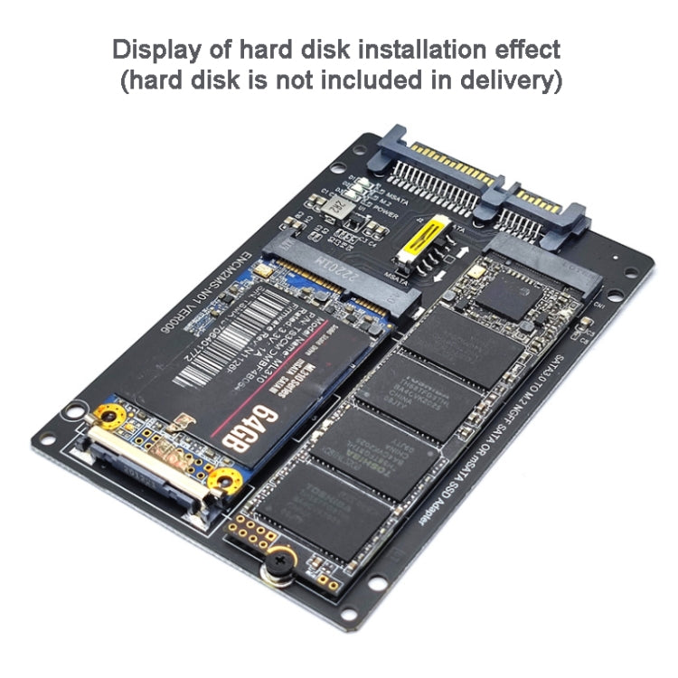 SATA 22PIN To MSATA Or M.2 NGFF SATA Card 2 In 1 SSD Converter Card Only Card - free shipping - PMC TechLife - Order now!