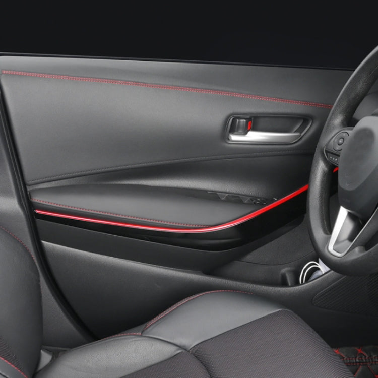 8m Car Center Console Interior Modification Leather Gap Strip(Black Blue)