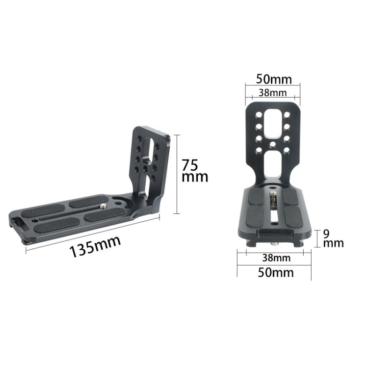 BEXIN L130-50 Camera Quick Release Plate L-shaped Vertical Board