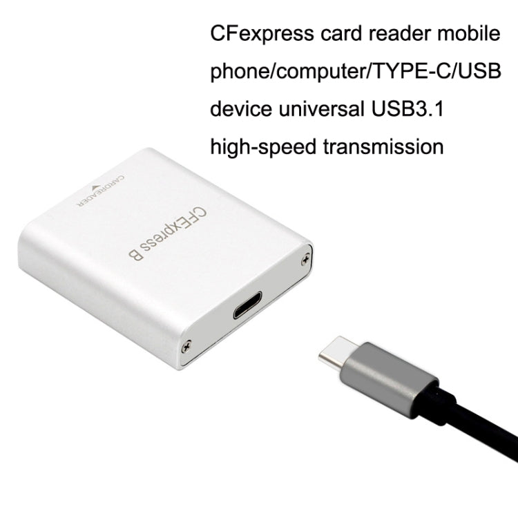10G High Speed USB3.2 Z6/Z7 1DX3 Wiring CFEXPRESS Card Reader With C-C Line - by PMC Jewellery | Online Shopping South Africa | PMC Jewellery | Buy Now Pay Later Mobicred