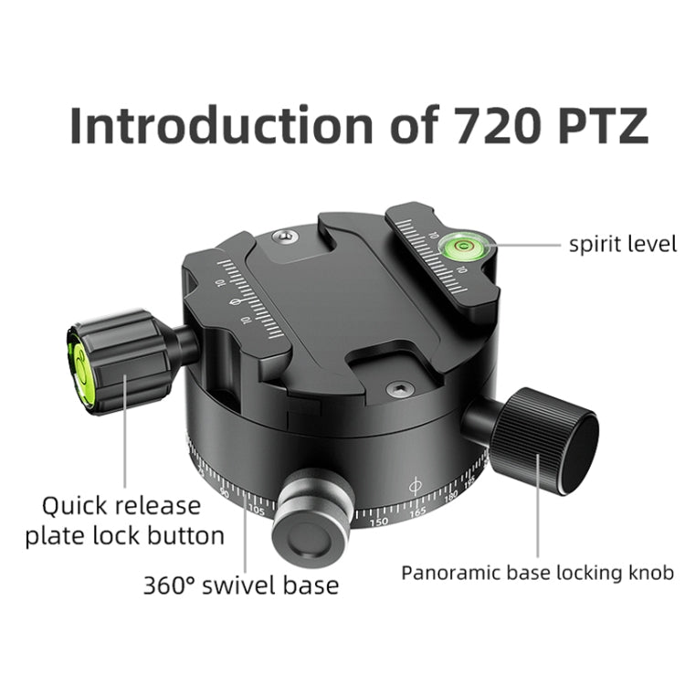 BEXIN GH-720A Tripod Head 720 Degree Rotating Panorama Head