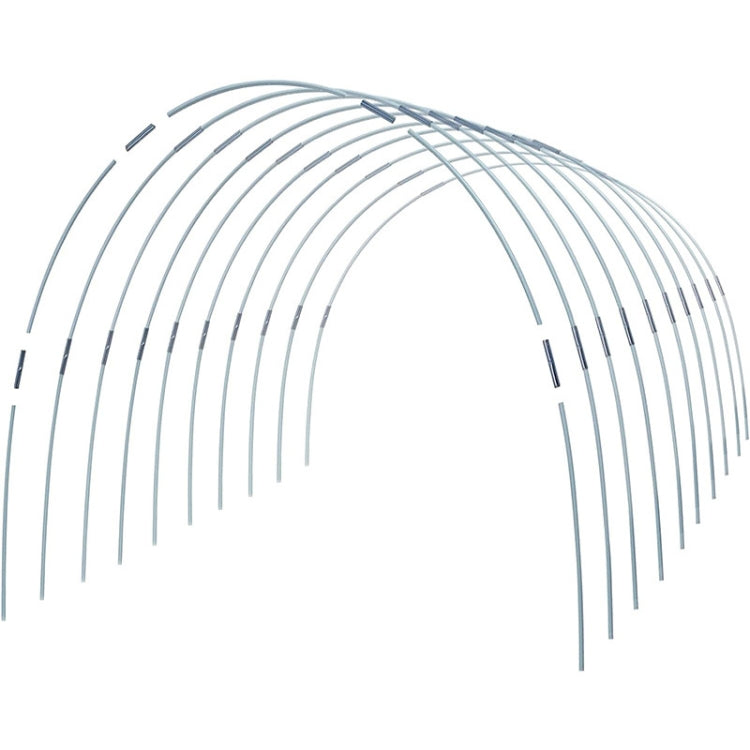 Garden Arch Greenhouse Hoops Rustproof Steel Tunnel Hoop Frame Plant Support, Speci: L 5 Rods 10 Arches