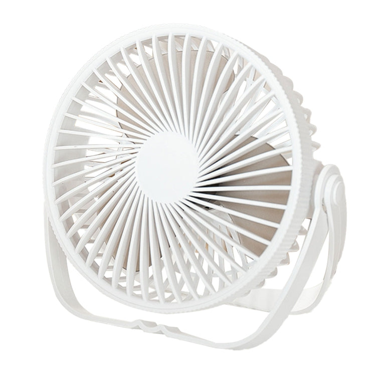 3-in-1 Electric Fan Wall Mounted Desktop Quiet Brushless Turbine Mini Fan, Style: Rechargeable(Black)