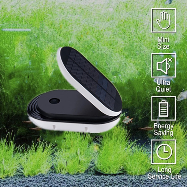 Outdoor Portable Solar Oxygen Pump Aquarium Flip Cover Solar Oxygen Pump(Black) - Air Pumps by PMC TechLife | Online Shopping South Africa | PMC TechLife | Buy Now Pay Later Mobicred