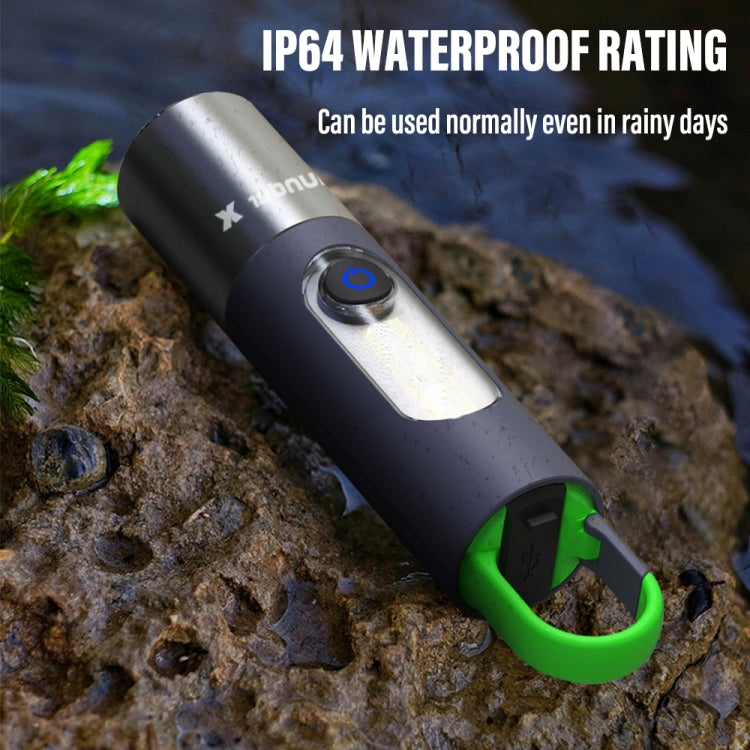 XHP50 Lamp Bead Super Bright LED Flashlight Telescopic Zoom Water-resistant Torch With Lampshade
