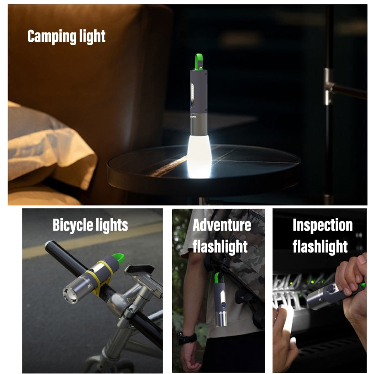 XHP50 Lamp Bead Super Bright LED Flashlight Telescopic Zoom Water-resistant Torch With Lampshade