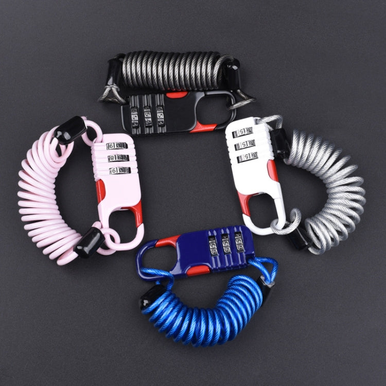 Helmet Anti Theft Password Lock Motorcycle Car Basket Soft Lock(Blue)