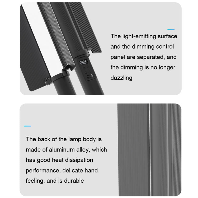 24W 72 LEDs Handheld Full-color RGB Stick Light Photography Light with Barndoor - by PMC TechLife | Online Shopping South Africa | PMC TechLife | Buy Now Pay Later Mobicred