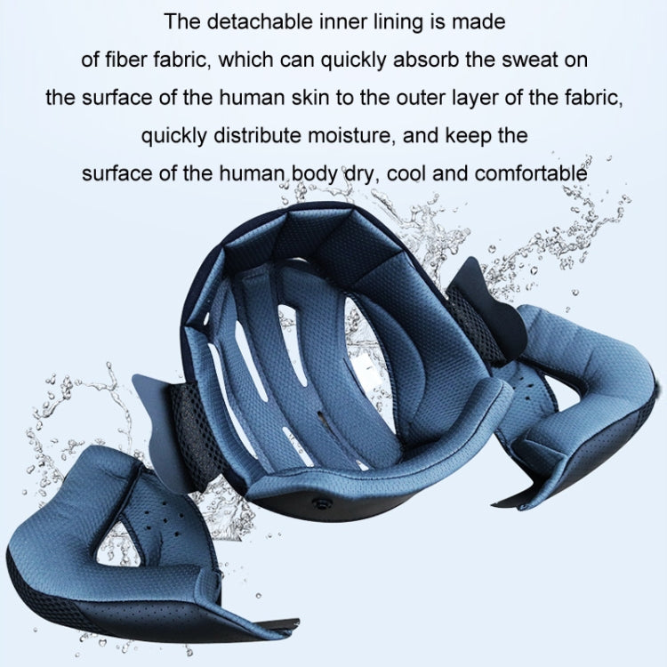 KUQIBAO Motorcycle Bluetooth Headset Double Lens Helmet With Braid, Size: M(Scrub Black) - free shipping - PMC Jewellery - Order now!