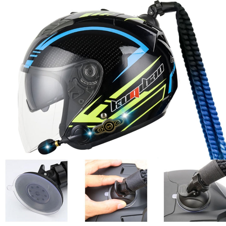 KUQIBAO Motorcycle Bluetooth Headset Double Lens Helmet With Braid, Size: XL(White)