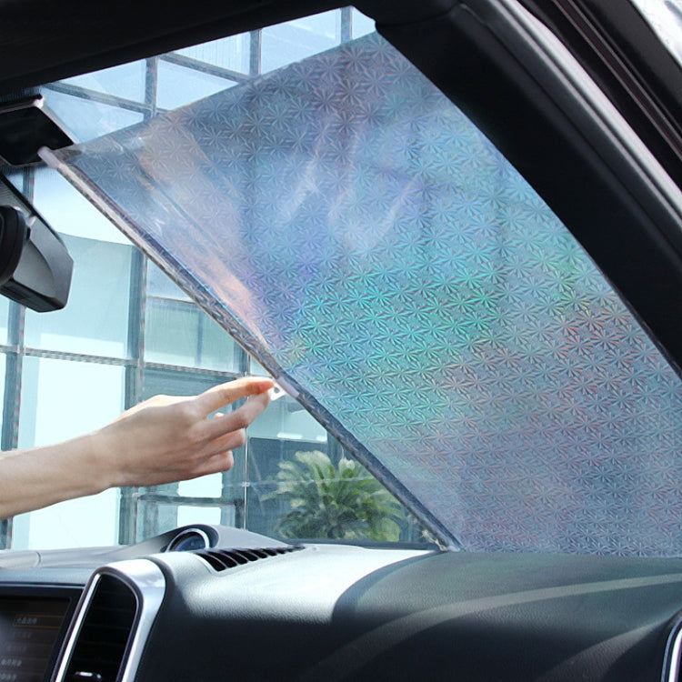 40x60cm Laser Silver Suction Cup Telescopic Car Sun Protection Blackout Curtain - Window Foils & Solar Protection by PMC TechLife | Online Shopping South Africa | PMC TechLife