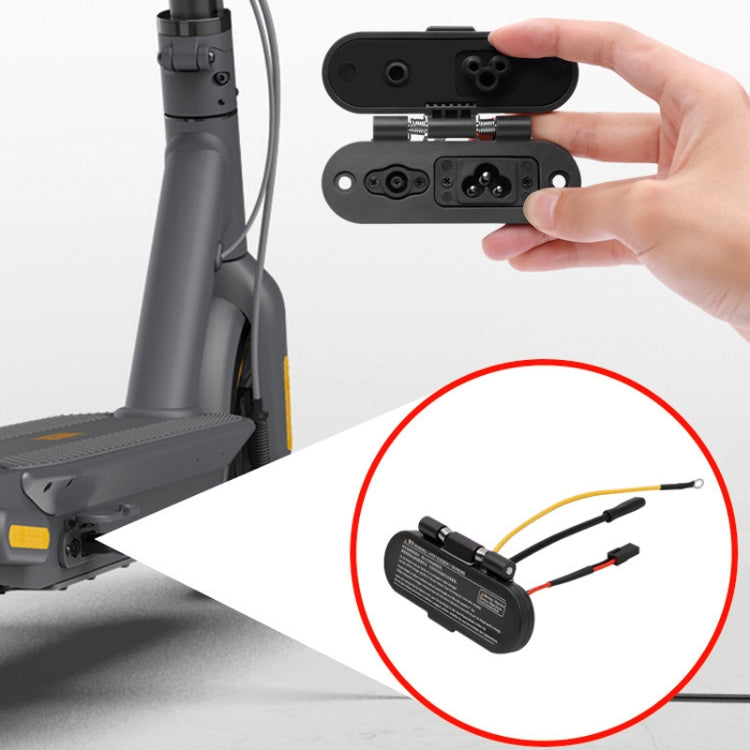 For Ninebot Max G30 Electric Scooter Charging Port Assembly(Black) - Accessories & Parts by PMc TechLife | Online Shopping South Africa | PMc TechLife | Buy Now Pay Later Mobicred