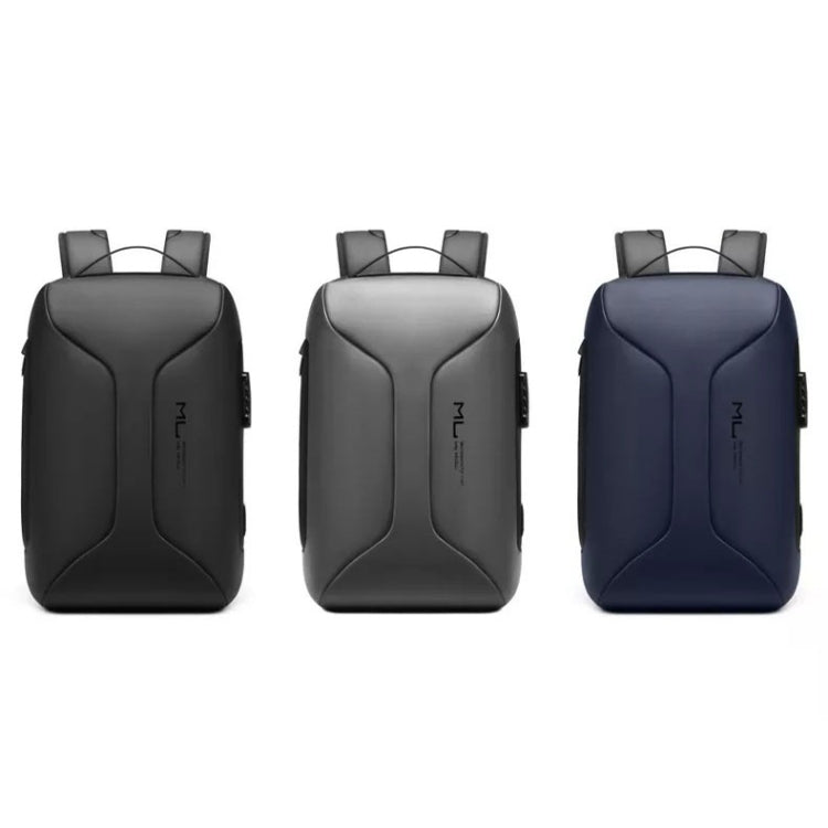 Business Large Capacity Travel Bag Multifunctional Water-resistant Laptop Backpack With USB Port(Blue)