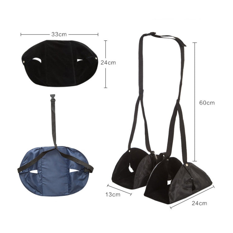 Travel Foot Rest Hammock Office Leisure Pedal, Color: Black Split - Hammocks by PMC Jewellery | Online Shopping South Africa | PMC Jewellery | Buy Now Pay Later Mobicred