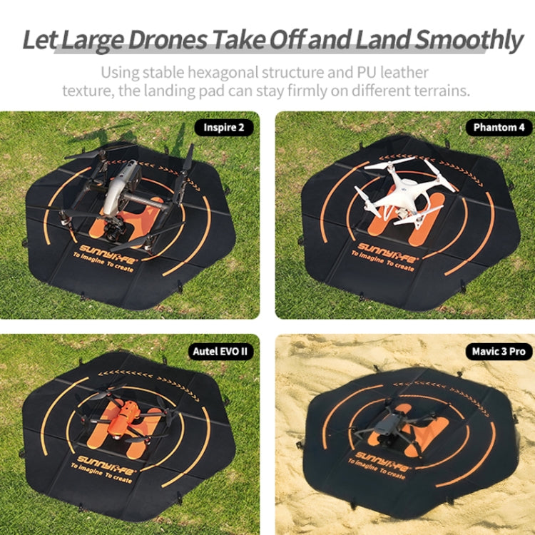 Sunnylife TJP10 110cm Hexagonal Double-Sided Folding With Ground Spikes Drone Universal Apron
