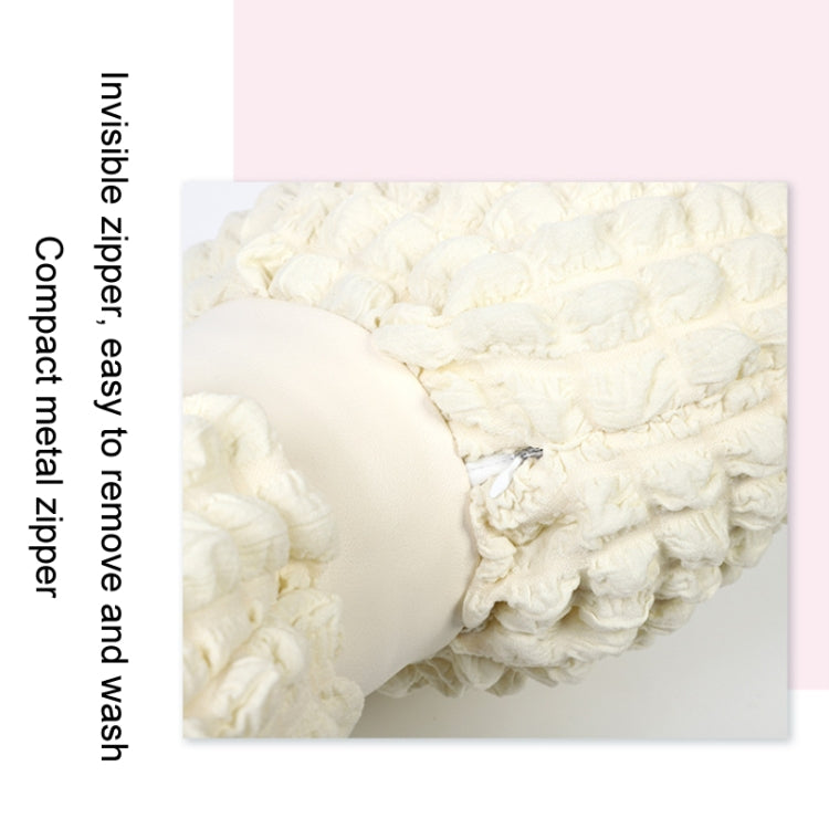 Car Seat Breathable And Comfortable Puff Pillow Upholstery, Color: Lumbar Pillow Beige