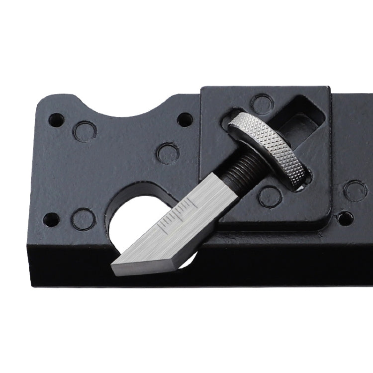 Woodworking Multi-Angle Chamfering Adjustable Depth Hand Planer, Color: Black + 6 Blades - free shipping - PMC Jewellery - Order now!