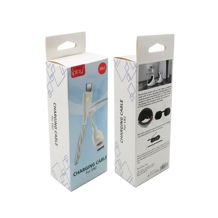 iplay for PSVR2 TYPE-C Charging Cable + Glasses Cover + Cable Tie Set(HBP-509) - VR Accessories by iplay | Online Shopping South Africa | PMC TechLife