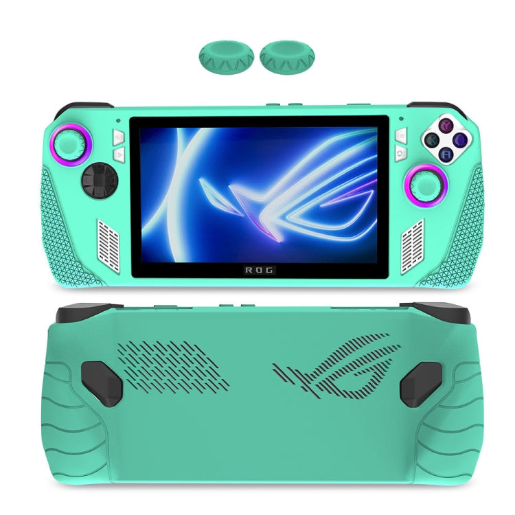 For ASUS Rog Ally Gaming Console Multicolor Silicone Case With 2 Button Caps(Green) - Accessories by PMC Jewellery | Online Shopping South Africa | PMC Jewellery | Buy Now Pay Later Mobicred