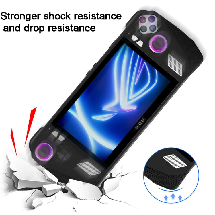 For ASUS Rog Ally Gaming Console Multicolor Silicone Case With 2 Button Caps(Gold) - Cases by PMC Jewellery | Online Shopping South Africa | PMC Jewellery | Buy Now Pay Later Mobicred
