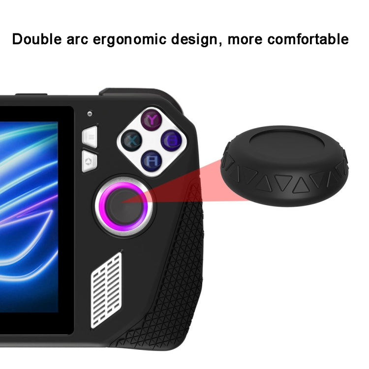 For ASUS Rog Ally Gaming Console Multicolor Silicone Case With 2 Button Caps(Green) - Accessories by PMC Jewellery | Online Shopping South Africa | PMC Jewellery | Buy Now Pay Later Mobicred