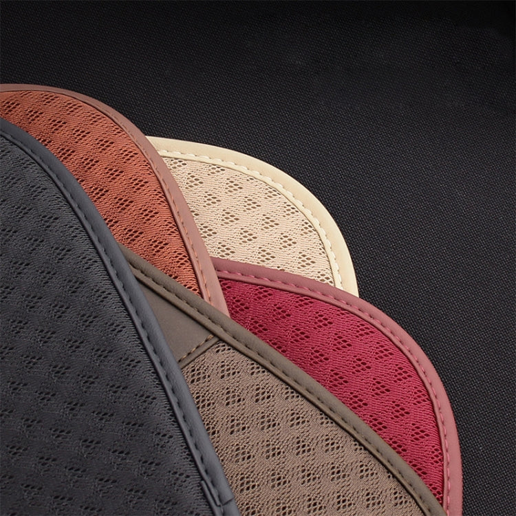 Car Seat Without Backrest Ice Silk Cushion(Black)
