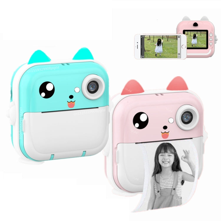 Children Instant Camera Mini Thermal HD Printer Video Photo Digital Camera, Spec: 32G Pink