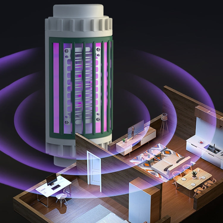 LED-UV Purple Light Wave Electric Shock Mosquito Killer Lamp Mini Plug-In Mosquito Repellent, CN Plug(Gray) - Repellents by PMC TechLife | Online Shopping South Africa | PMC TechLife | Buy Now Pay Later Mobicred