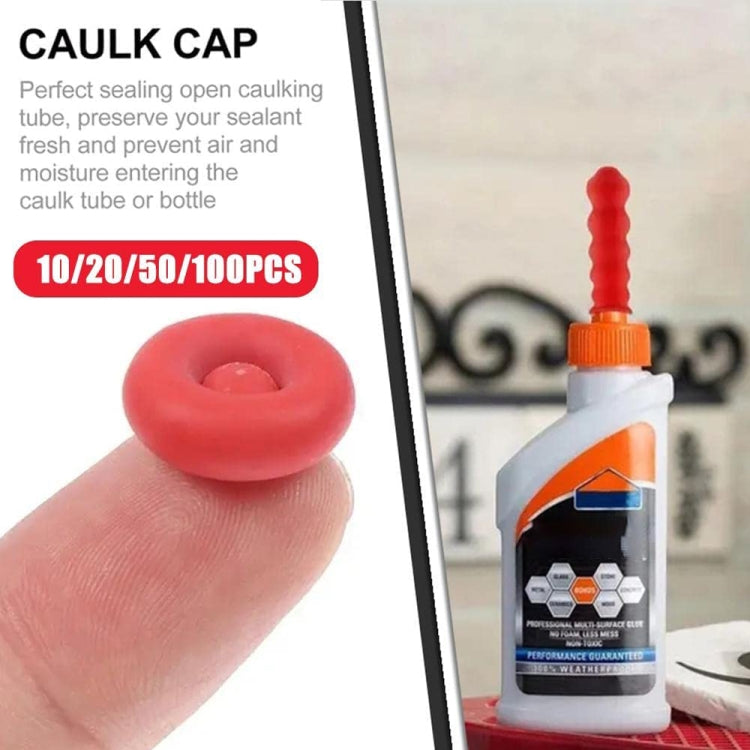10pcs Glass Glue Nozzle Sealing Cap Leak-proof Sleeve Glass Glue Nozzle Protective Sleeve