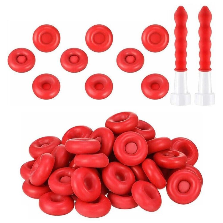 20pcs Glass Glue Nozzle Sealing Cap Leak-proof Sleeve Glass Glue Nozzle Protective Sleeve