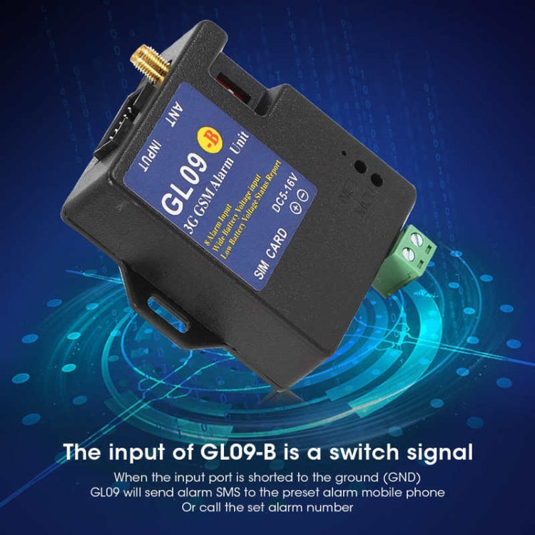 GL09-B 3G 8 Channel GSM SMS Alarm System Module For Battery Operated Alert