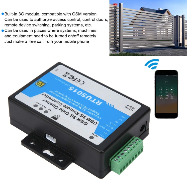RTU5015 3G/GSM Version Gate Opener Mobile Phone Remote Controller Relay Switch
