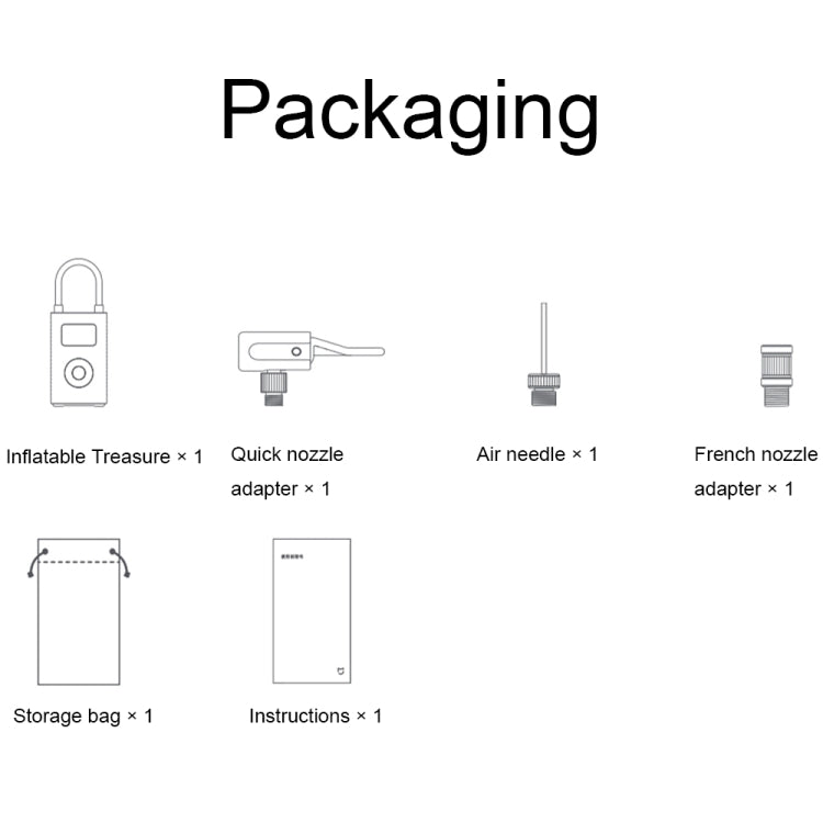 Xiaomi Mijia Portable Universal Car Air Pump Bicycle Tire Pump Electric Air Compressor(Air Pump 2) - Inflatable Pump by Xiaomi Mijia | Online Shopping South Africa | PMC TechLife