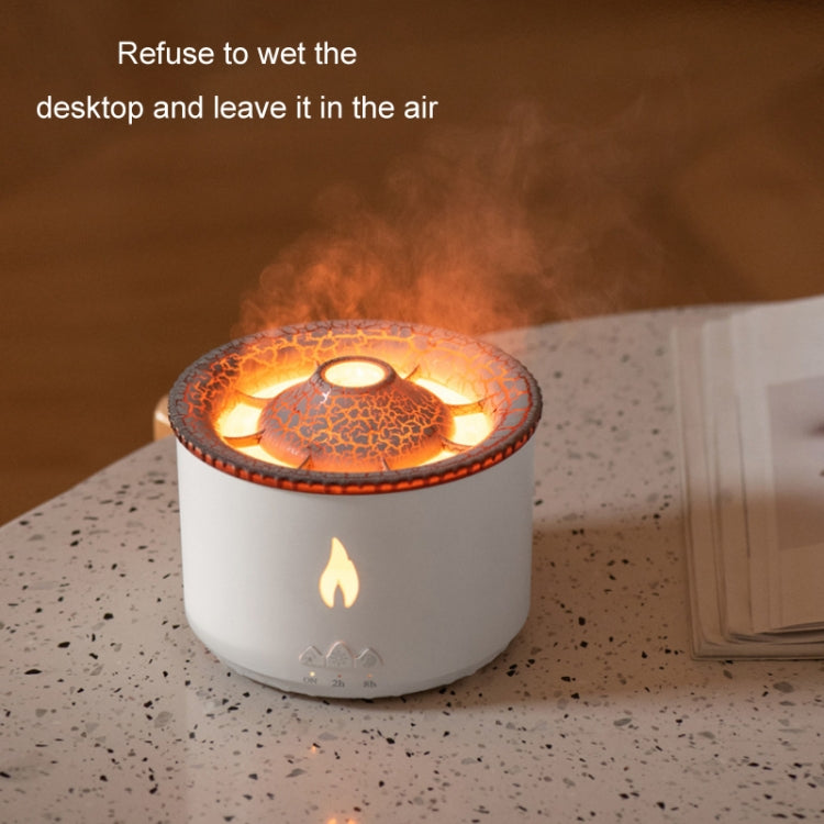 Volcanic Essential Oil Aroma Diffuser Ultrasonic Air Humidifier, Model: Monochrome(US Plug)
