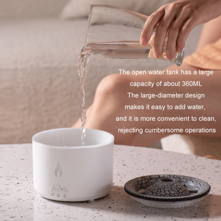 Volcanic Essential Oil Aroma Diffuser Ultrasonic Air Humidifier, Model: Monochrome(EU Plug)