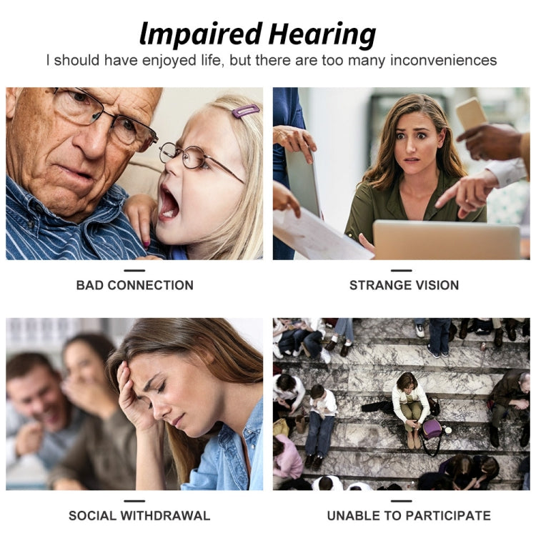 AN127 Invisible In-Ear Hearing Aid Sound Amplifier For The Elderly And Hearing Impaired(Skin Color Right Ear)