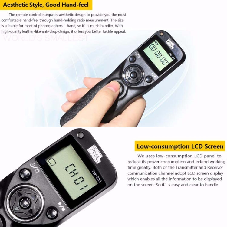 For Sony S2 Pixel TW283 Shutter Wireless Delay Remote Control SLR Shutter Flasher - free shipping - PMC Jewellery - Order now!