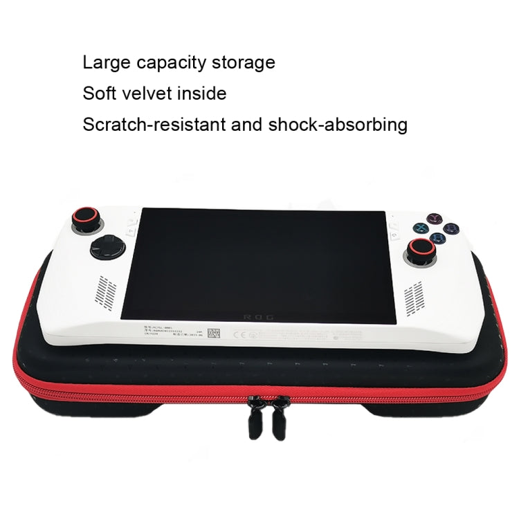 For ASUS ROG Ally Game Console Portable PU Waterproof Storage Box(Red) - Accessories by PMC Jewellery | Online Shopping South Africa | PMC Jewellery | Buy Now Pay Later Mobicred