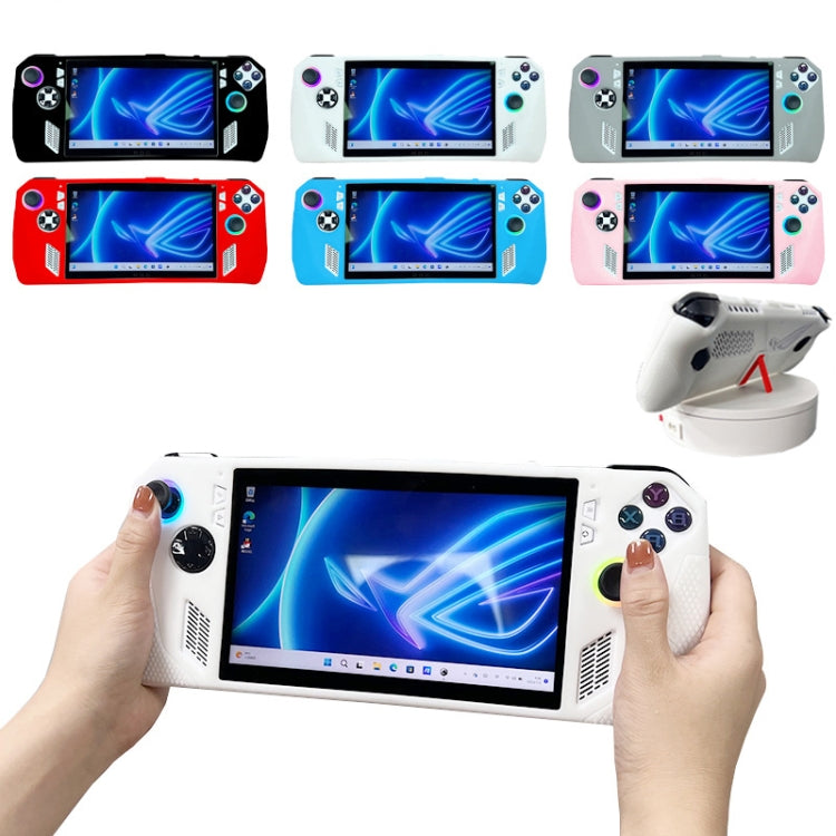 For ASUS ROG Ally Handheld Game Console Silicone Drop-proof Protective Case All-inclusive Case(Black) - Cases by PMC Jewellery | Online Shopping South Africa | PMC Jewellery | Buy Now Pay Later Mobicred